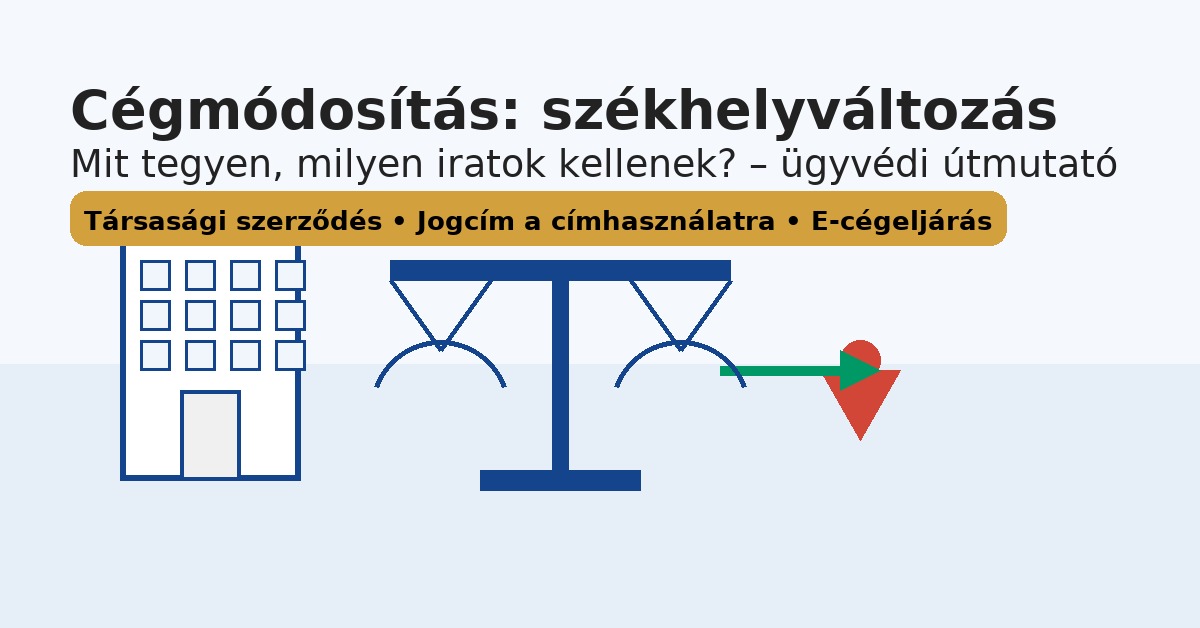 Cégmódosítás: székhelyváltozás – mit tegyen, milyen iratok kellenek?
