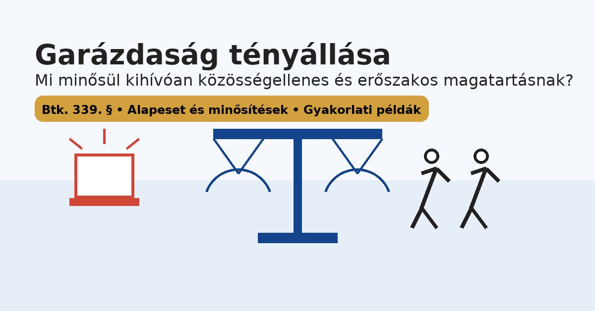 Garázdaság tényállása